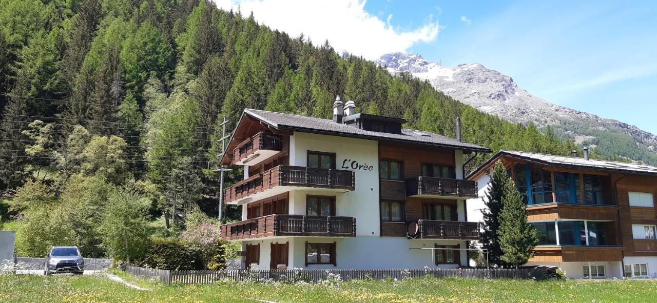 Free Cable Car & Bus In The Summer Haus L'Oree Saas-Grund Buitenkant foto